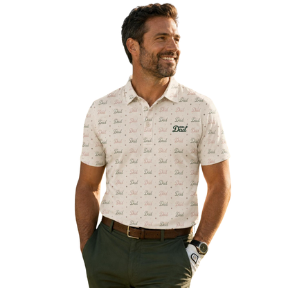 Dad Girl Golf Polo Shirt For Men, Father's Day Golf Shirt GE0502