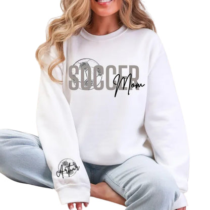 Custom Soccer Mom Sweatshirt, Custom Soccer Sweatshirt For Mother 2D0505