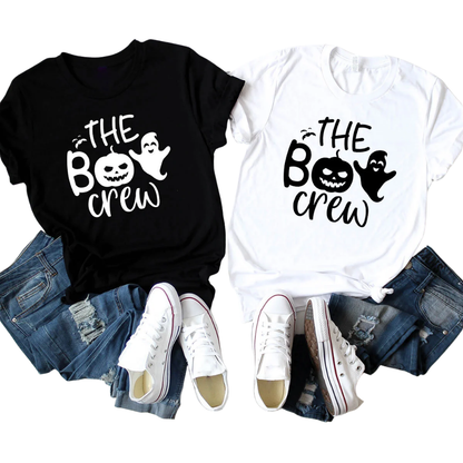 The Boo Crew Ghost Halloween Family Matching T Shirt, Halloween Matching Family Shirts ET1229