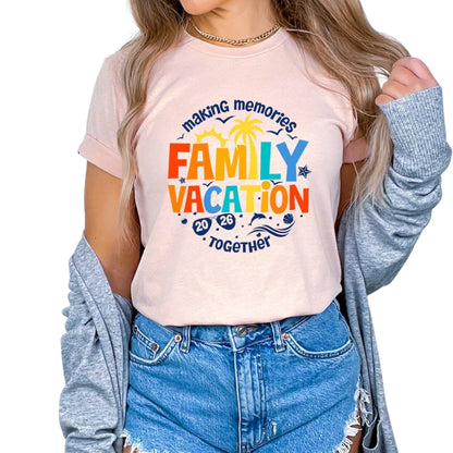 Making Memories Family Beach Vacation Together 2026 T Shirts, Matching Family Beach Shirts ET0055
