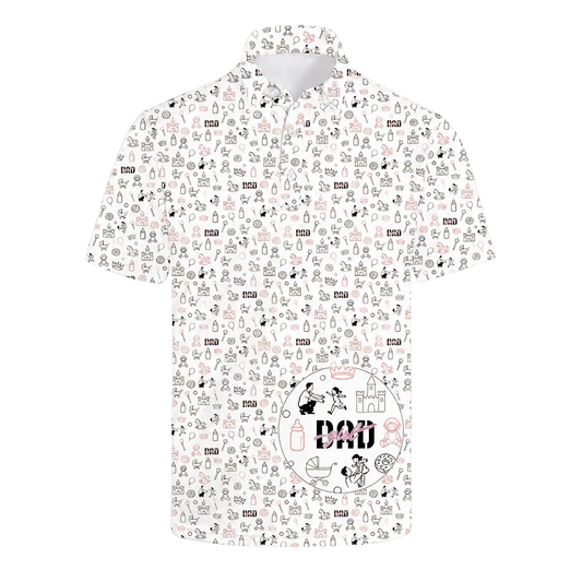 Girl Dad Golf Polo Shirt For Father Day, Father Daughter Golf Shirts GE0445