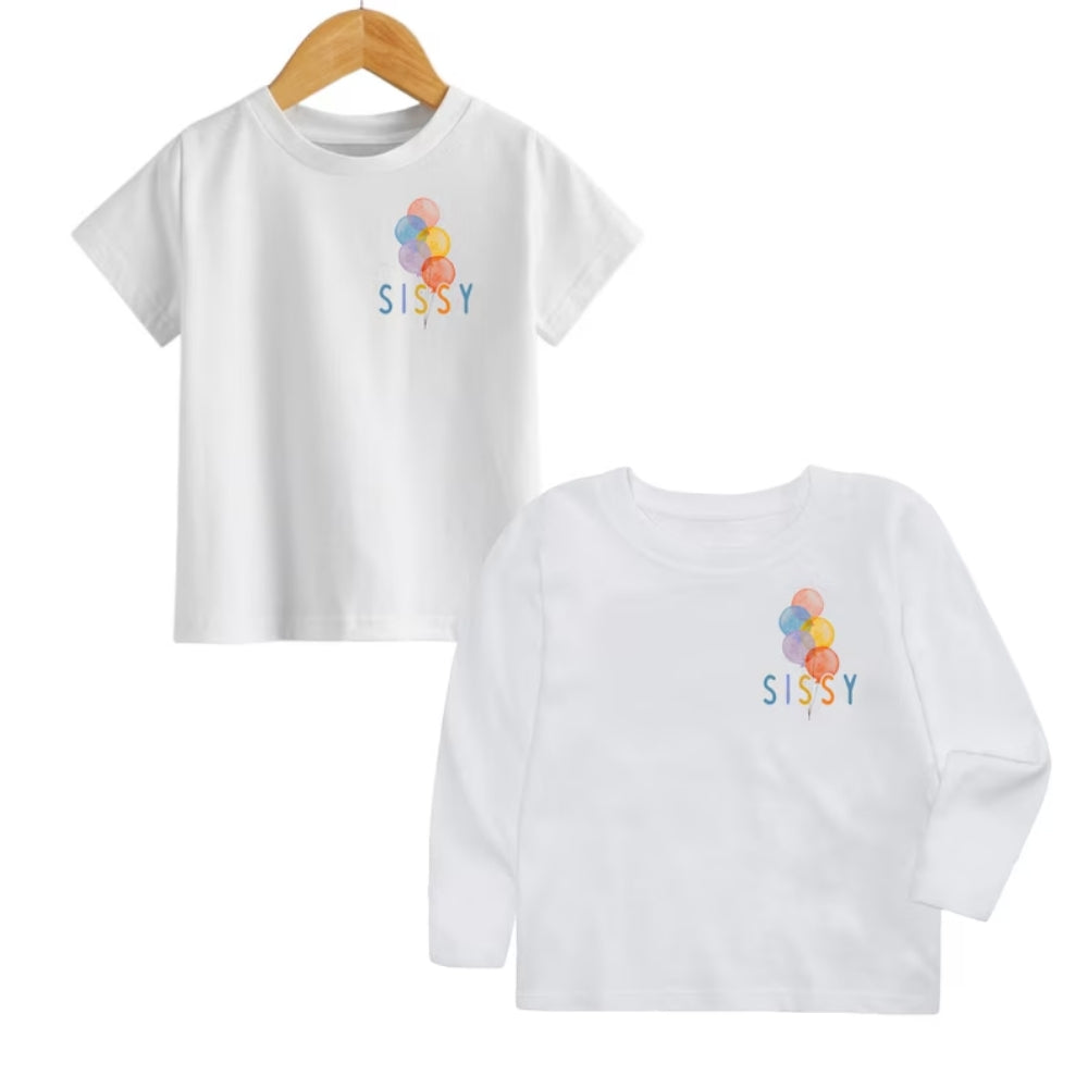 Custom Rainbow Balloon Matching Family T Shirts, Custom Family Matching Shirts ET0220
