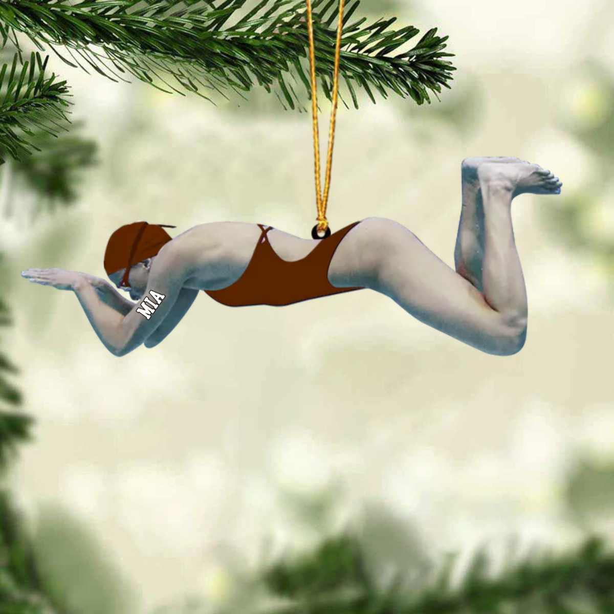 2024 New Release Personalized Swimmer Acrylic Ornament, Gift For Swimming Lovers/Swimmer OO1771