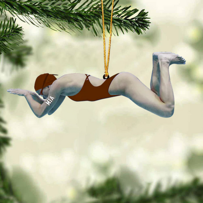 2024 New Release Personalized Swimmer Acrylic Ornament, Gift For Swimming Lovers/Swimmer OO1771