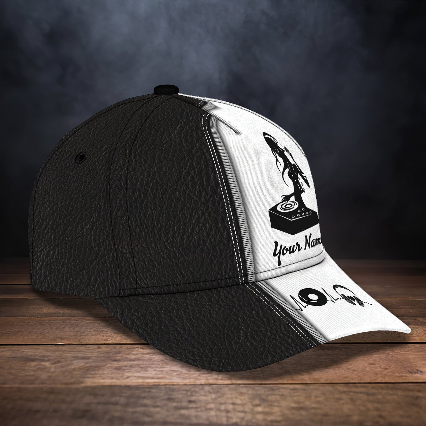 3D Classic Cap Dj Girl Personalized Name Cap 36 Lasfour CA1119