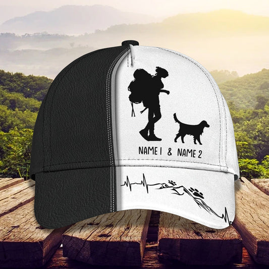 3D Classic Cap Hiking With My Dog Personalized Name Cap 40 Lasfour CA1201