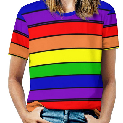 Pride Rainbow 3D Shirts For Lesbian, Gaymer Rainbow T Shirt 3D, Lgbtq Pride Month 3D Shirt LO0918