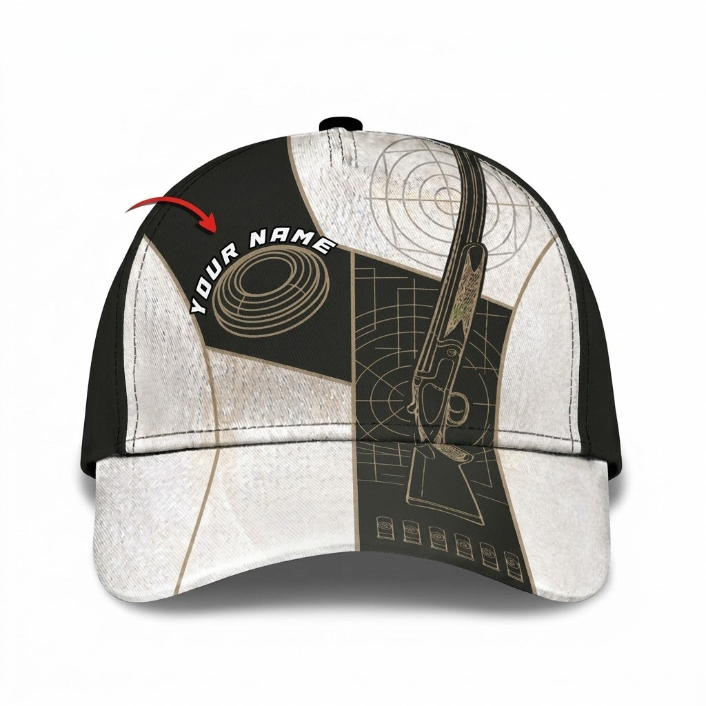 Custom Trap Shooting Clay Baseball 3D Printed Cap, Custom Shooting Lover Cap Hat CP0721