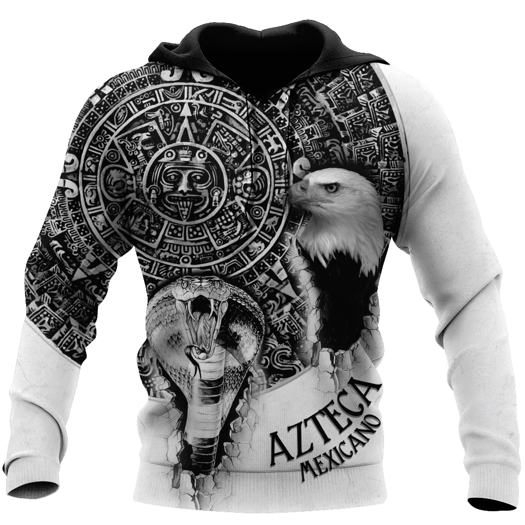 Azteca Mexicano Hoodie For Men And Women, Aztec Hoodie, Lasfour Mexican Azteca Hoodie SO0477