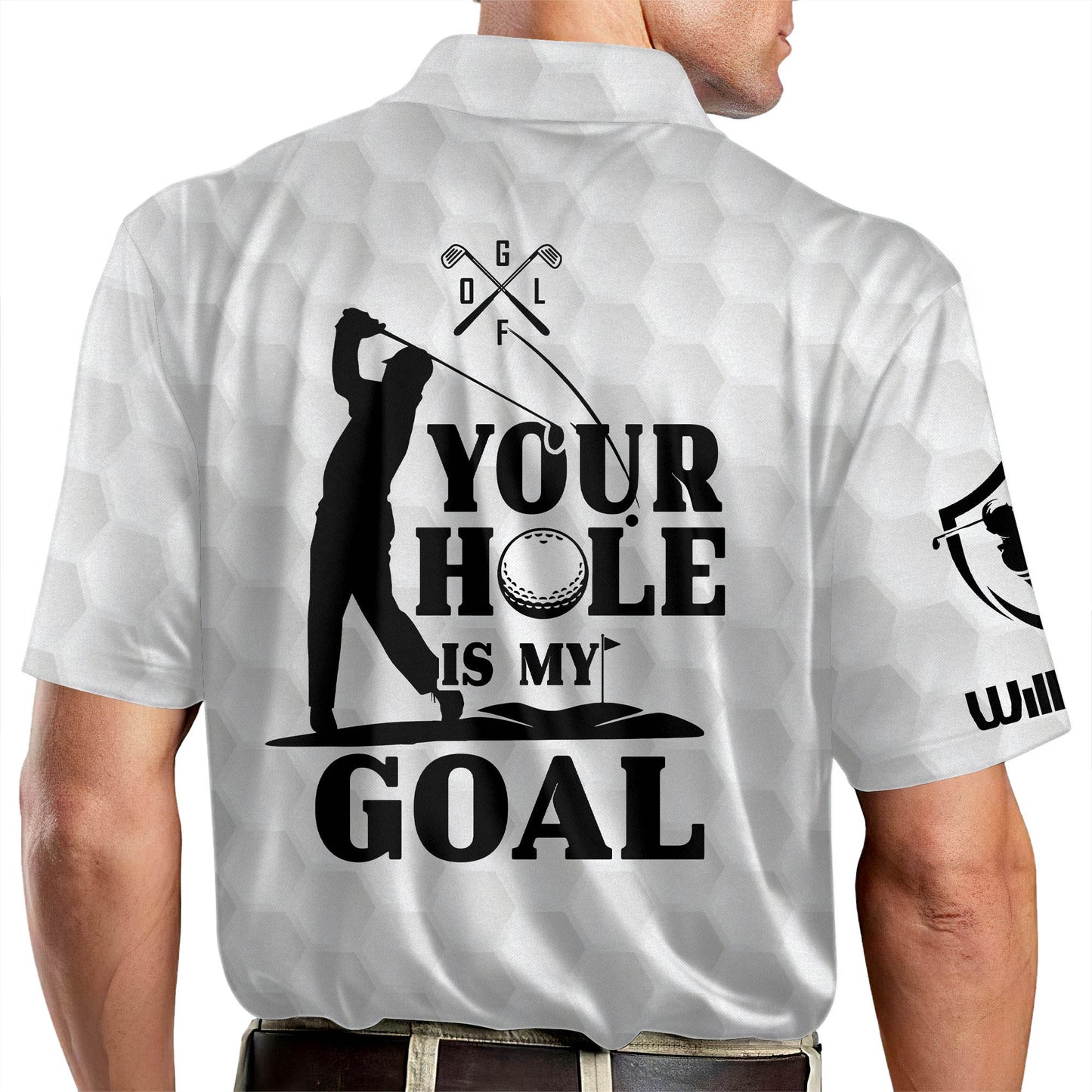 Your Hole Is My Goal Golf Polo Shirt GM0019
