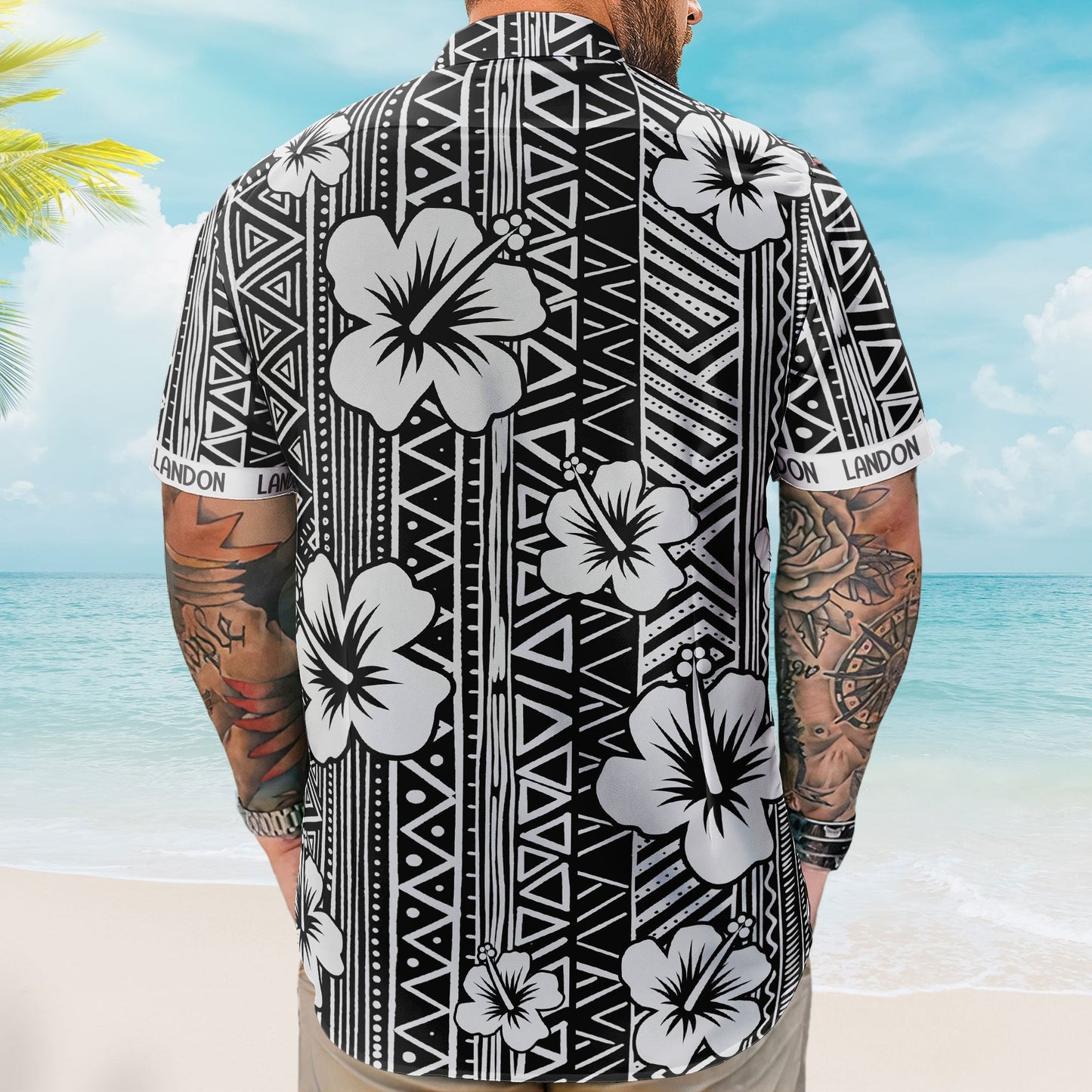 Aloha Vintage Hibiscus Tropical Pattern Gift For Men Family - Custom Hawaiian Shirts HA0095