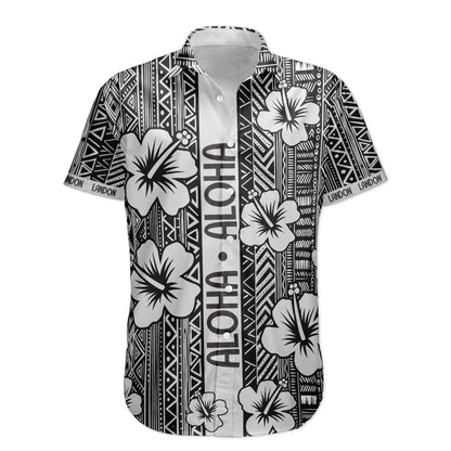 Aloha Vintage Hibiscus Tropical Pattern Gift For Men Family - Custom Hawaiian Shirts HA0095