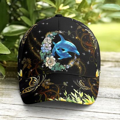 Dolphin And Flowers Baseball Cap Lasfour CO0740