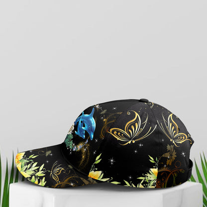 Dolphin And Flowers Baseball Cap Lasfour CO0740