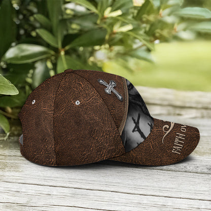 Classic Leather Style Faith Over Fear Baseball Cap Lasfour CO0968