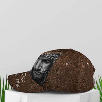 Classic Leather Style Faith Over Fear Baseball Cap Lasfour CO0968