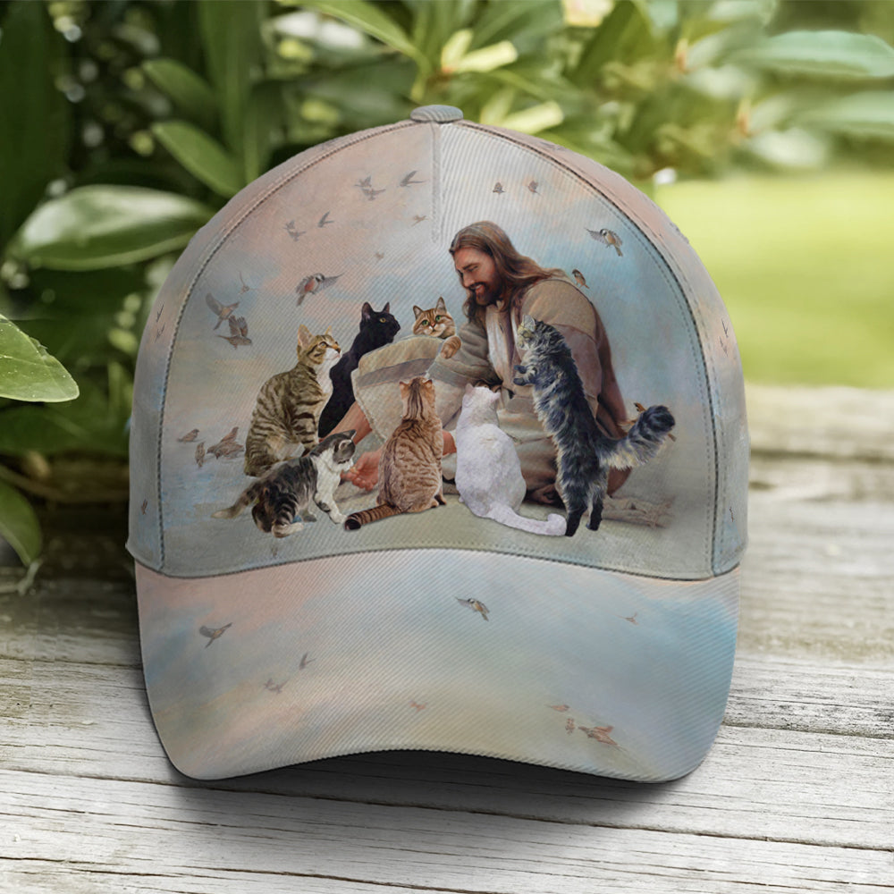 God And Cats Angels Baseball Cap Lasfour CO0964