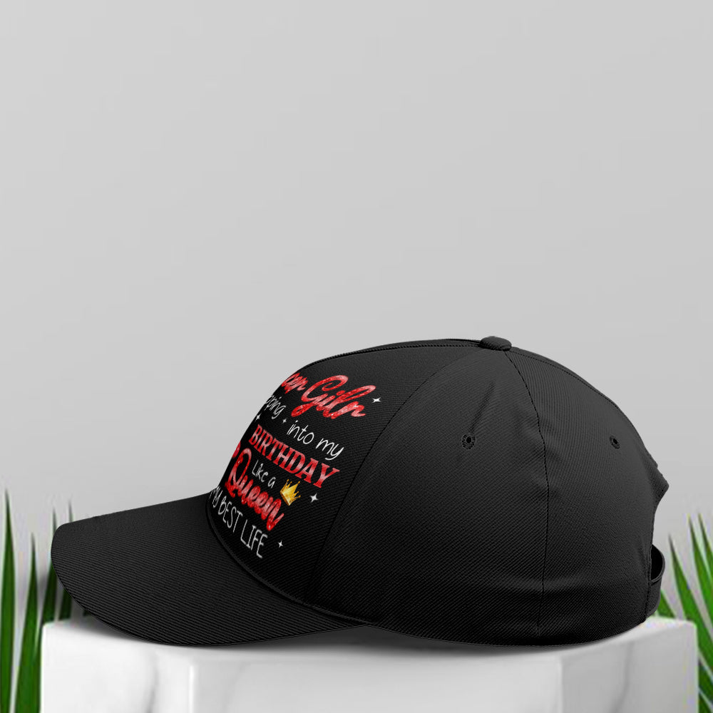 Step Into Birthday Like A Queen Cancer Girl Baseball Cap Lasfour CO0931