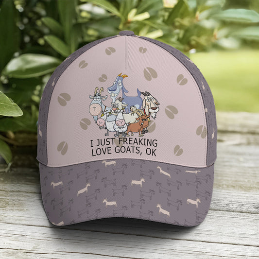 I Just Freaking Love Goats Okay Baseball Cap Lasfour CA2523