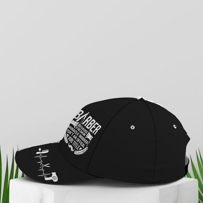 Barber Because Freaking Miracle Worker Baseball Cap Lasfour CO0825
