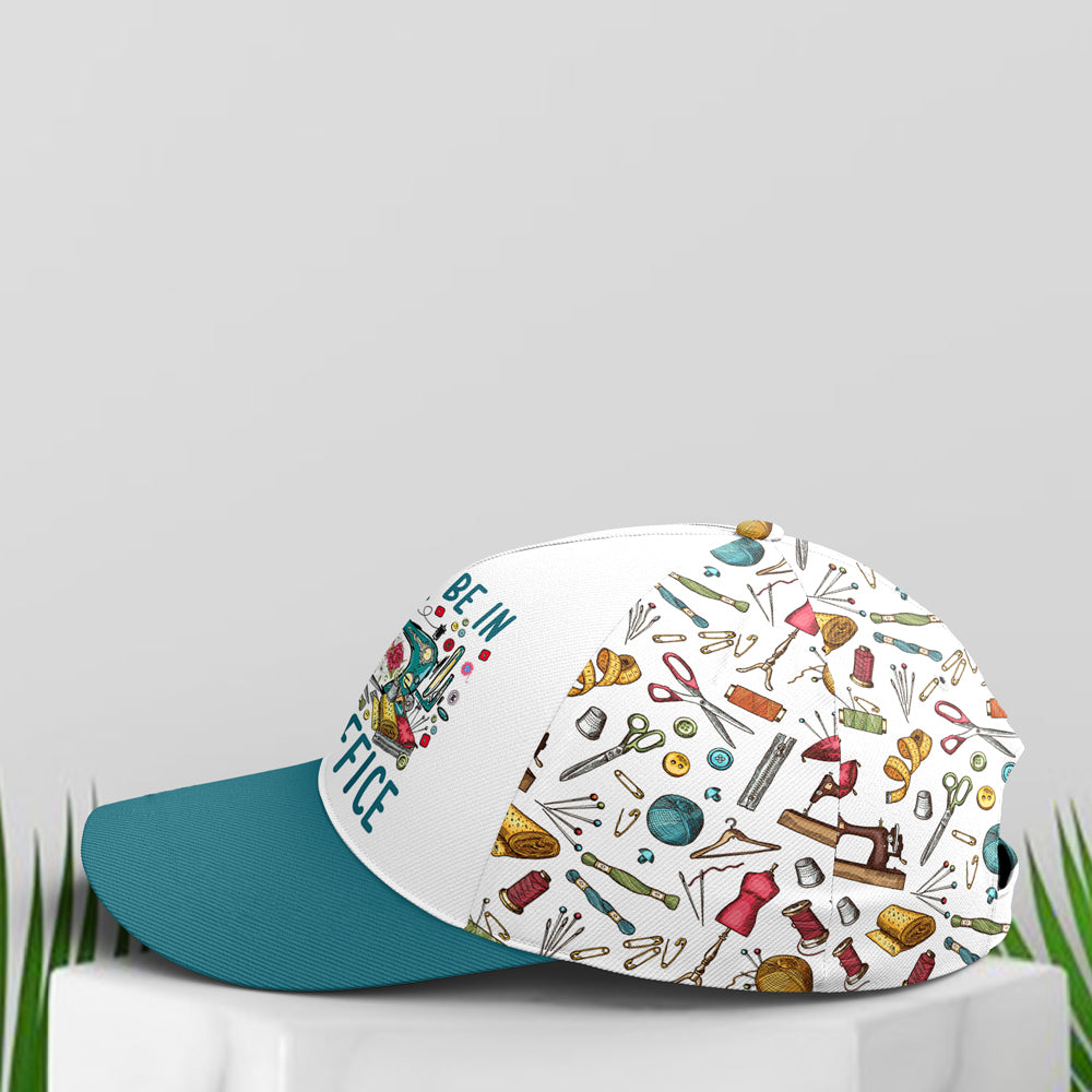 I'll Be In My Office Sewing Machine Baseball Cap Lasfour CO0760
