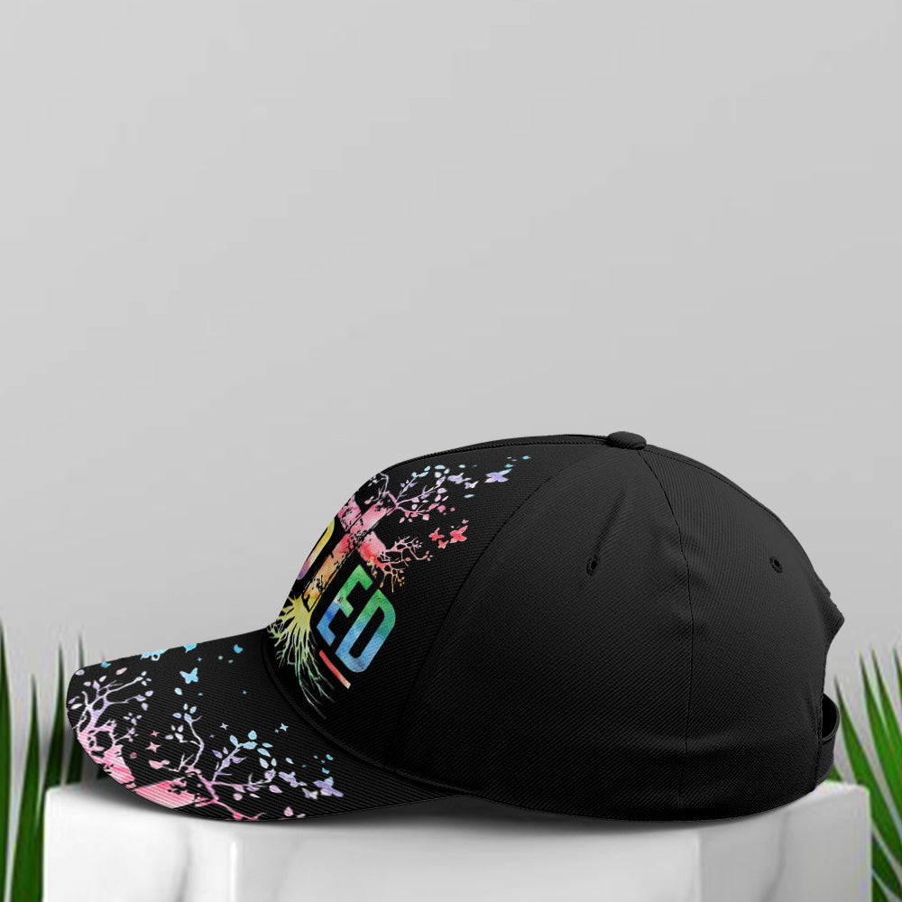 Rooted In Christ Black Baseball Cap Lasfour CO0859