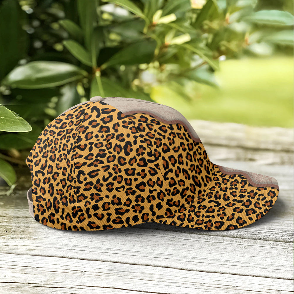 Leopard Crossover Faith Mandala Style Baseball Cap Lasfour CO0855