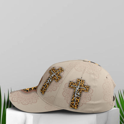 Leopard Crossover Faith Mandala Style Baseball Cap Lasfour CO0855