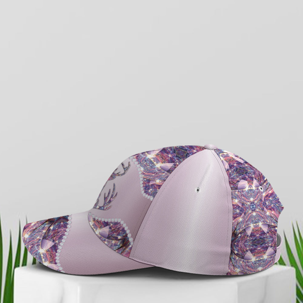 Purple Metallic Style Deer Hunting Baseball Cap Lasfour CO0975