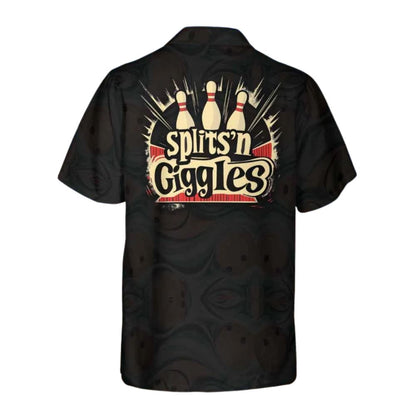 Custom Splits 'N Giggles Bowling Hawaiian Shirt For Men Women, Custom Funny Bowling Shirts BE0099