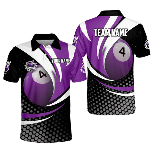 Lasfour Personalized Billiard Ball 4 Player Polo Shirt BIA0686