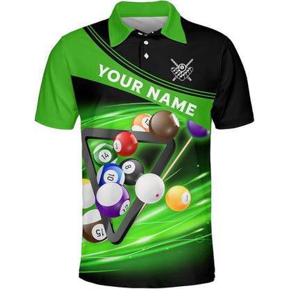 Custom Black And Blue Billiard Team Polo Shirt Mens, Custom Pool Billiard Shirts BIZ0022