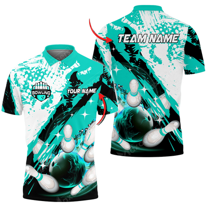Custom Bowling Polo Shirts For Team BO0341