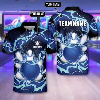 Custom Bowling Polo Shirts For Team BO0359