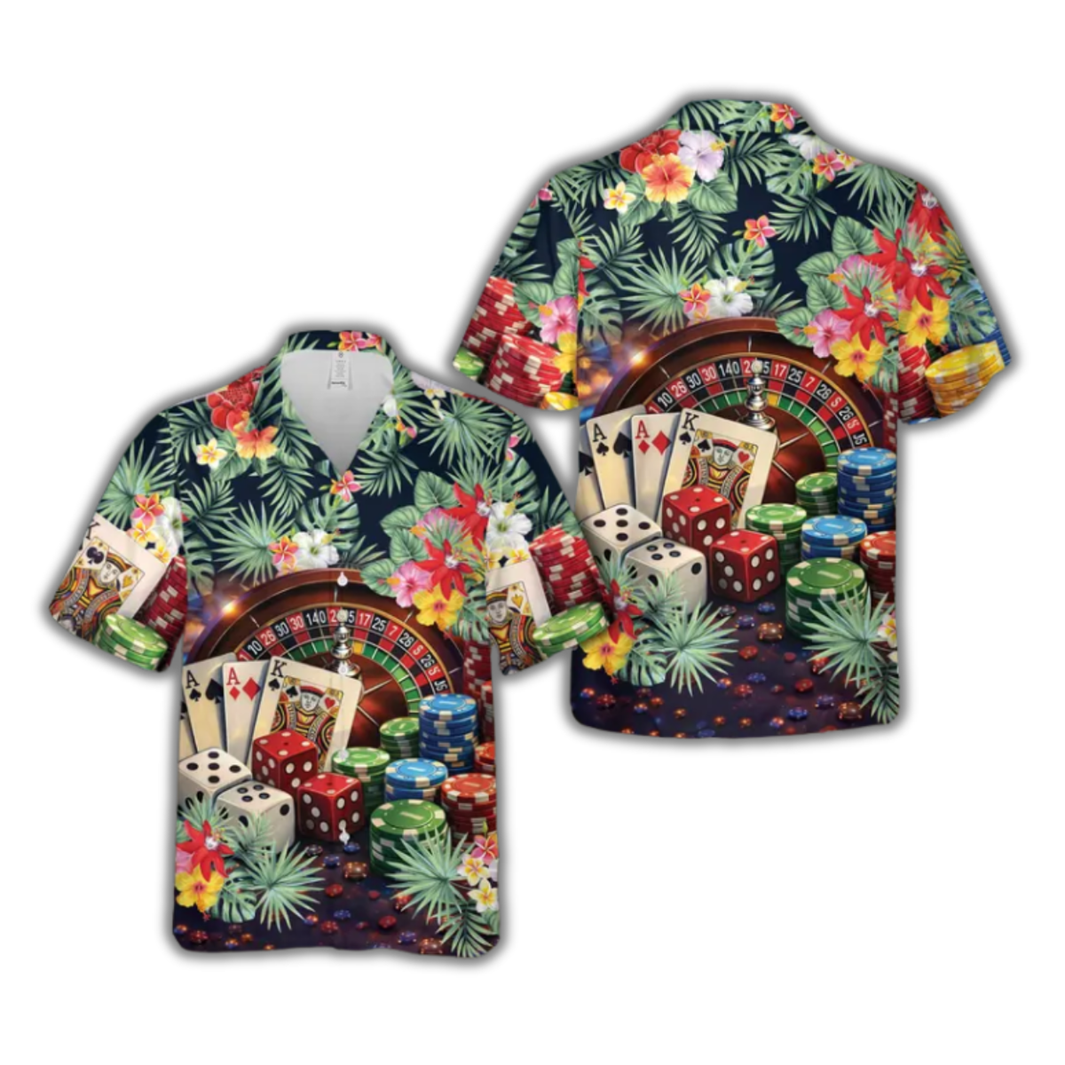 Casino Tropical Hawaiian Shirt For Men Women, Gambling Lover Hawaiian Shirt HE0822