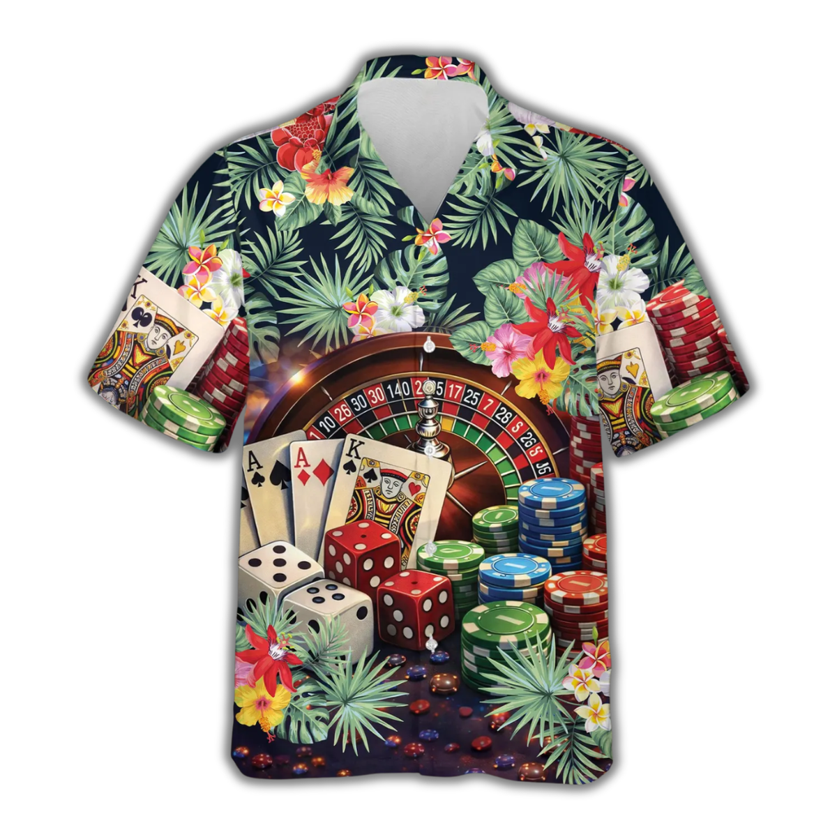 Casino Tropical Hawaiian Shirt For Men Women, Gambling Lover Hawaiian Shirt HE0822