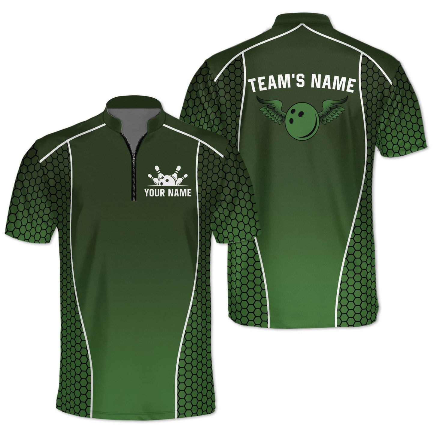 Custom Team Blue Bowling Jerseys Shirt For Men, Custom Bowling Team Shirts BM0303