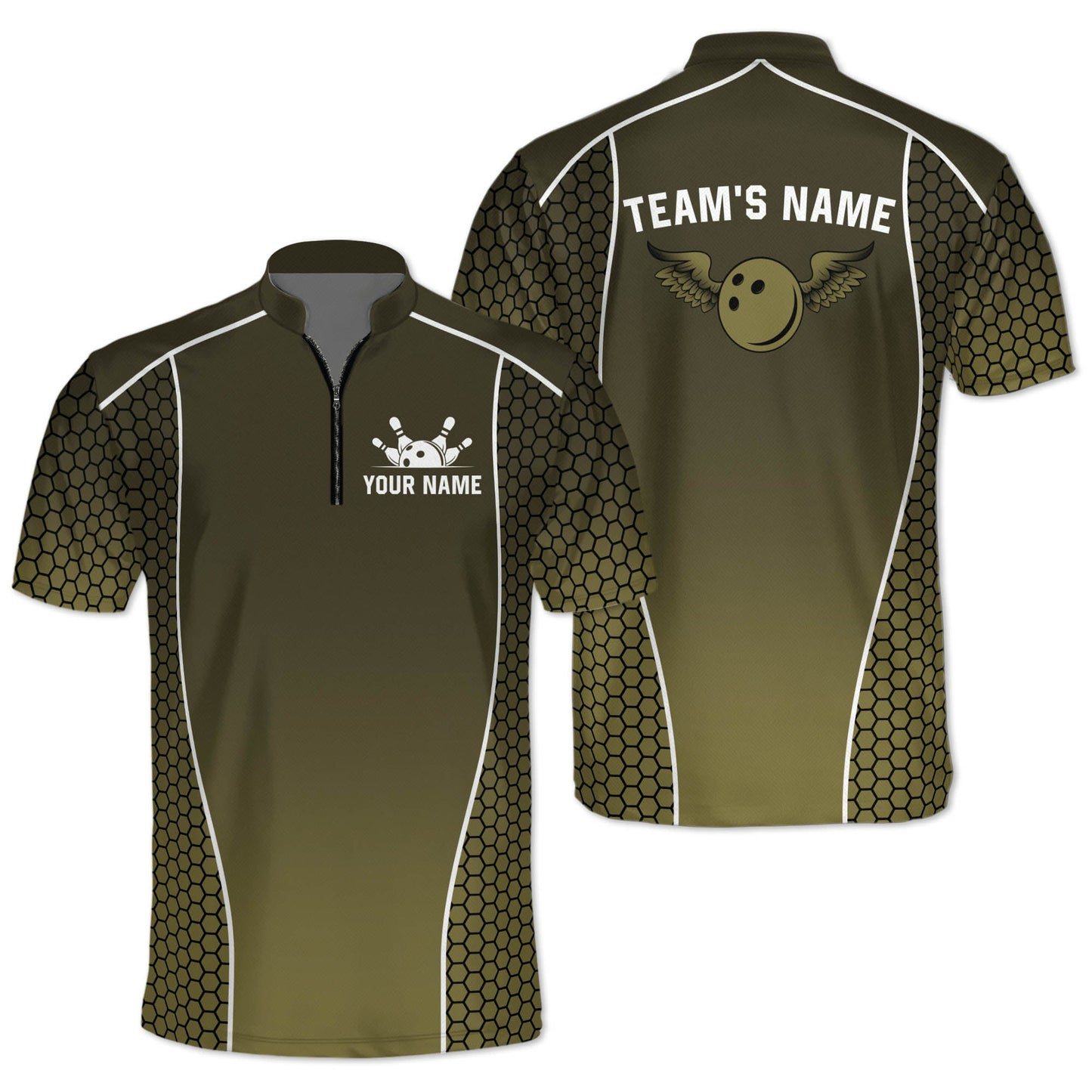 Custom Team Blue Bowling Jerseys Shirt For Men, Custom Bowling Team Shirts BM0303
