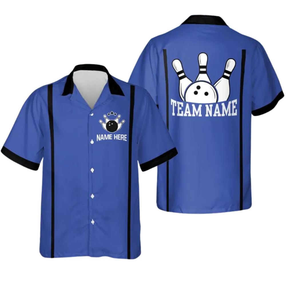 Custom Green Hawaiian Bowling League Team Shirts, Custom Bowling Shirts BZ0266