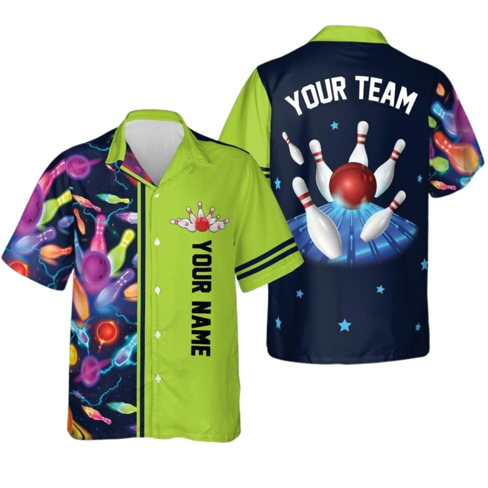 Custom Team Bowling Hawaiian Shirts For Men and Women, Custom Bowling Shirts BZ0270