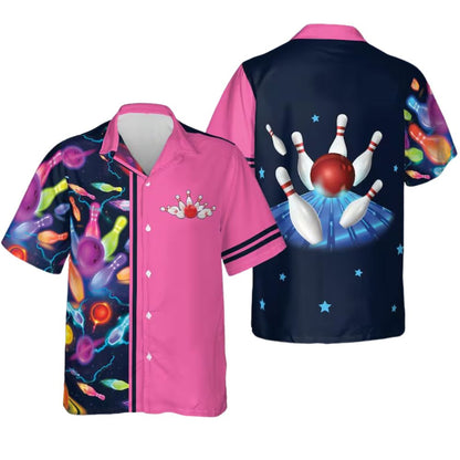 Custom Team Bowling Hawaiian Shirts For Men and Women, Custom Bowling Shirts BZ0270