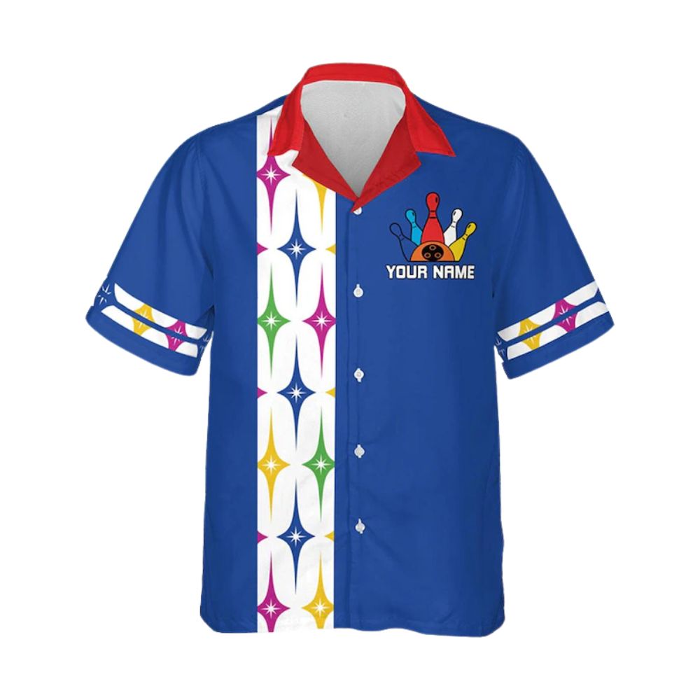 Custom Retro Hawaiian Bowling Team Shirts Men Women, Custom Retro Bowling Shirts BZ0272