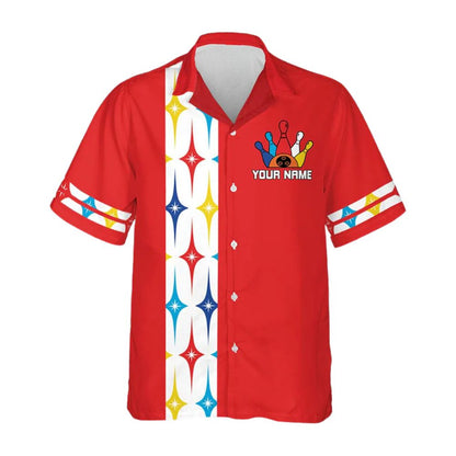 Custom Retro Hawaiian Bowling Team Shirts Men Women, Custom Retro Bowling Shirts BZ0272