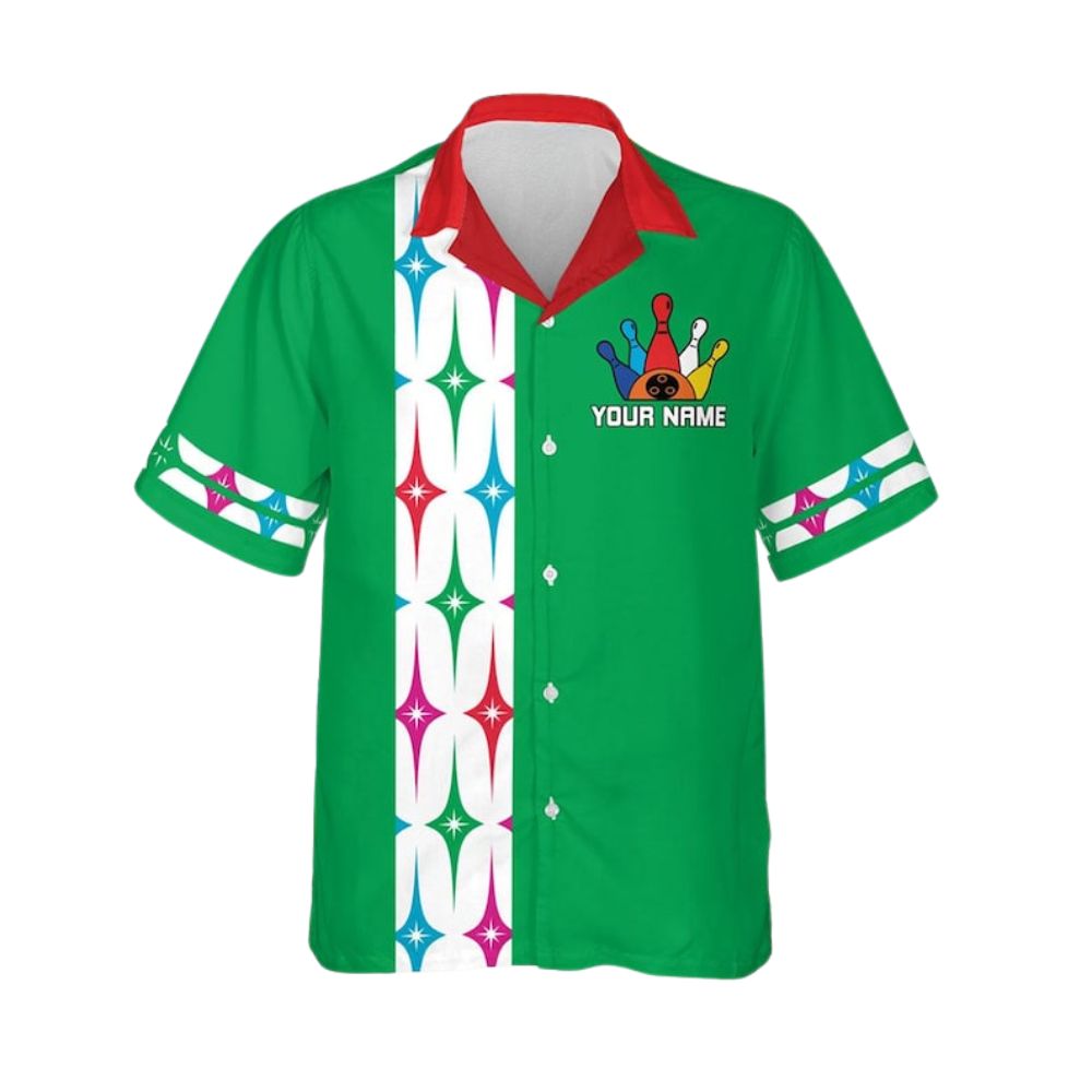 Custom Retro Hawaiian Bowling Team Shirts Men Women, Custom Retro Bowling Shirts BZ0272