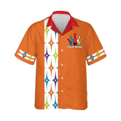 Custom Retro Hawaiian Bowling Team Shirts Men Women, Custom Retro Bowling Shirts BZ0272