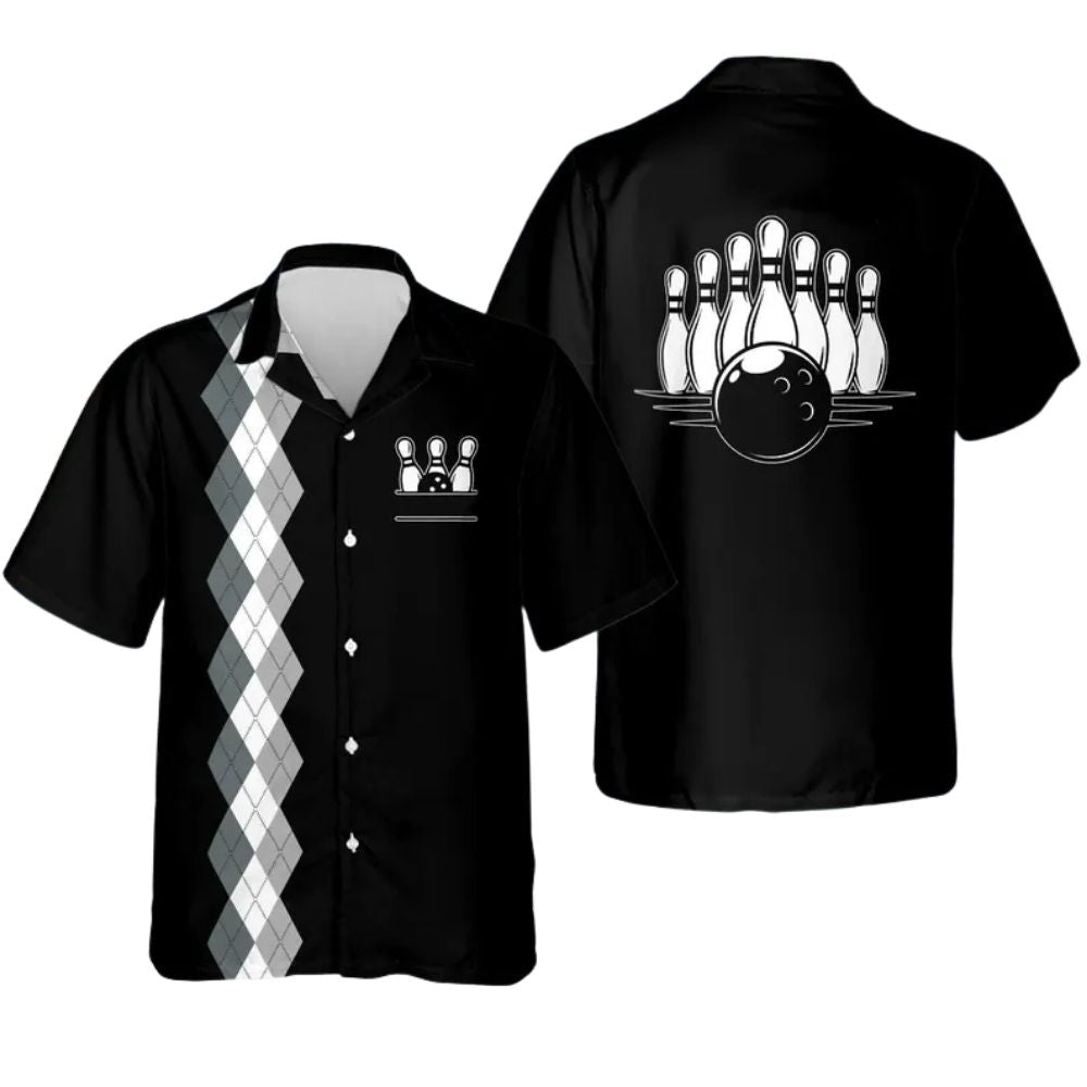 Custom Vintage Red Hawaiian Bowling Team Shirts For Men, Custom Vintage Bowling Shirts BZ0284