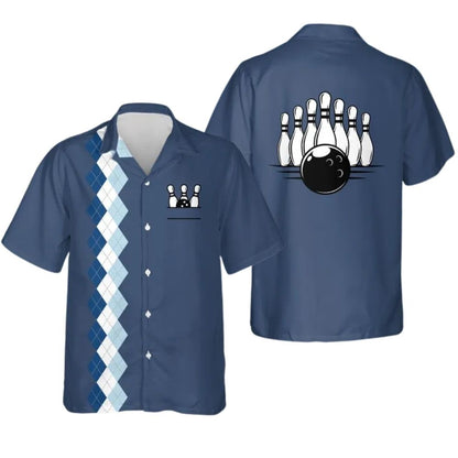 Custom Vintage Red Hawaiian Bowling Team Shirts For Men, Custom Vintage Bowling Shirts BZ0284