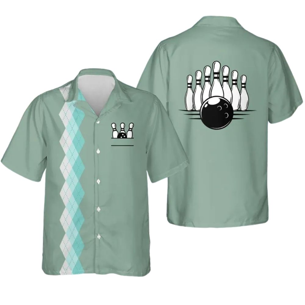 Custom Vintage Red Hawaiian Bowling Team Shirts For Men, Custom Vintage Bowling Shirts BZ0284