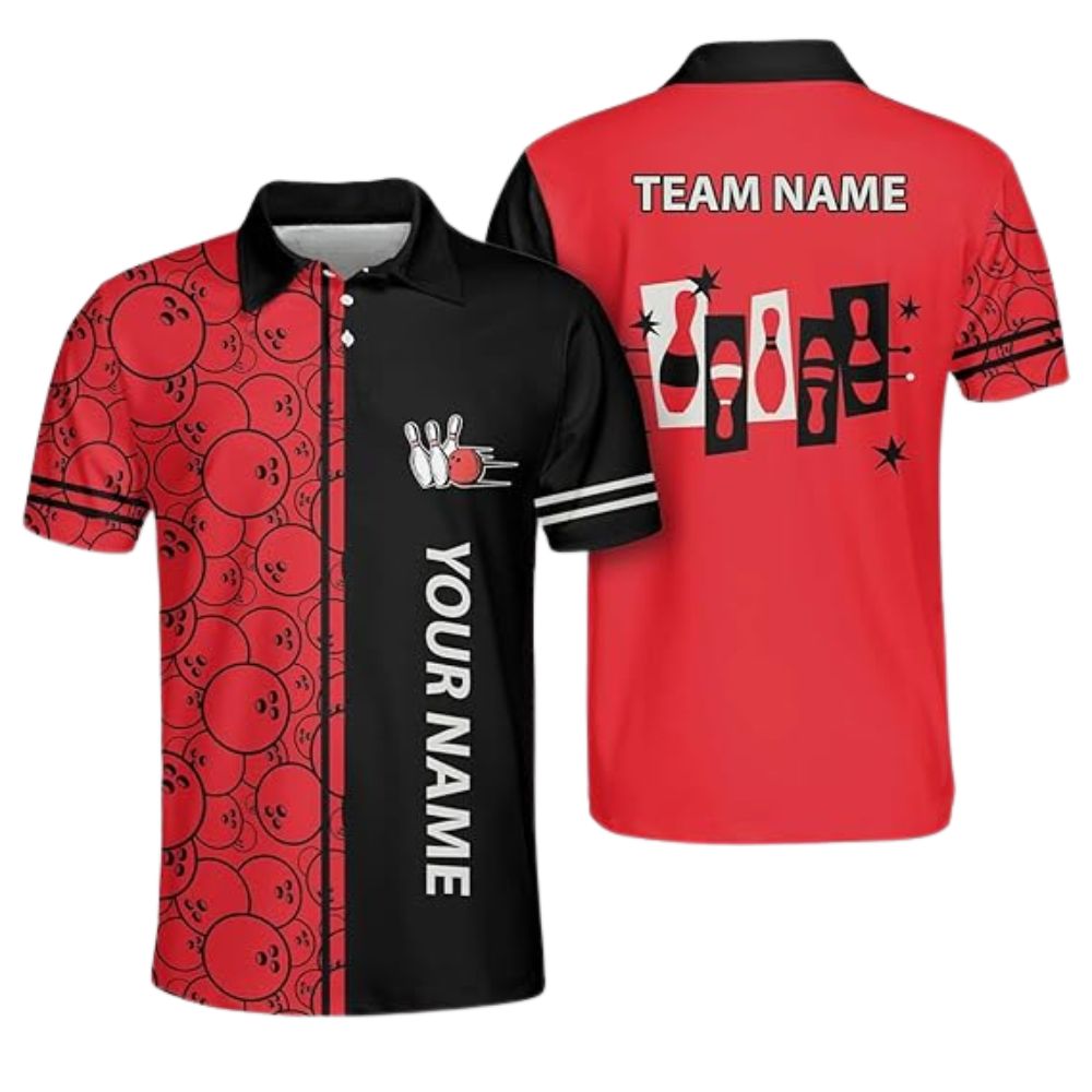 Custom Team Green Bowling Polo Shirts For Men, Custom Bowling Shirts BZ0300
