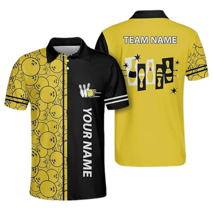 Custom Team Green Bowling Polo Shirts For Men, Custom Bowling Shirts BZ0300